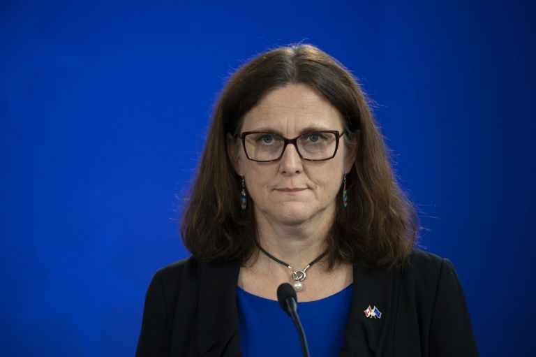 The warning from European Commissioner for Trade Cecilia Malmstrom came amid heightened transatlantic tensions. — AFP
