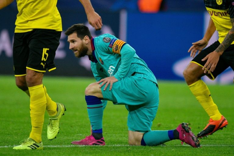 Lionel Messi made a long-awaited return from injury on Tuesday as Barcelona were held to a goalless draw in Dortmund. — AFP
