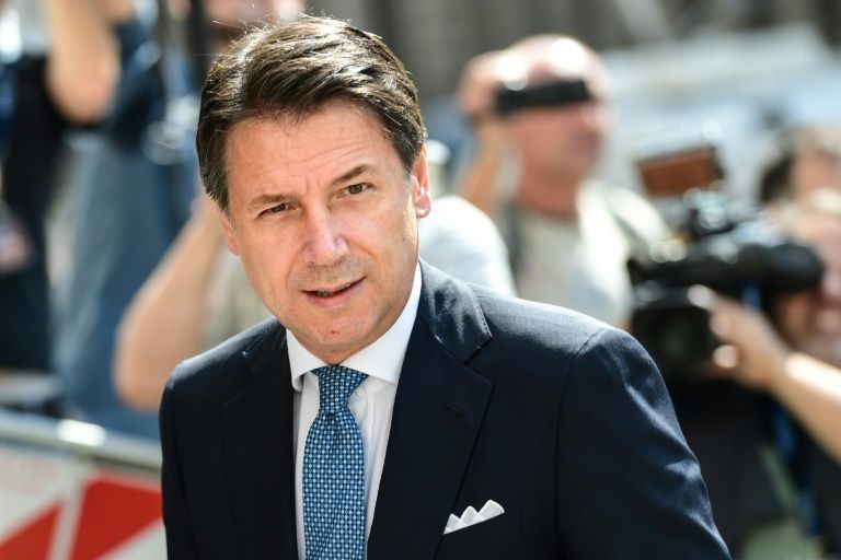 Italy’s Prime Minister Giuseppe Conte arrives to attend the 100th anniversary of the Italian Banking Association (ABI) on July 12, 2019 in Milan. — AFP