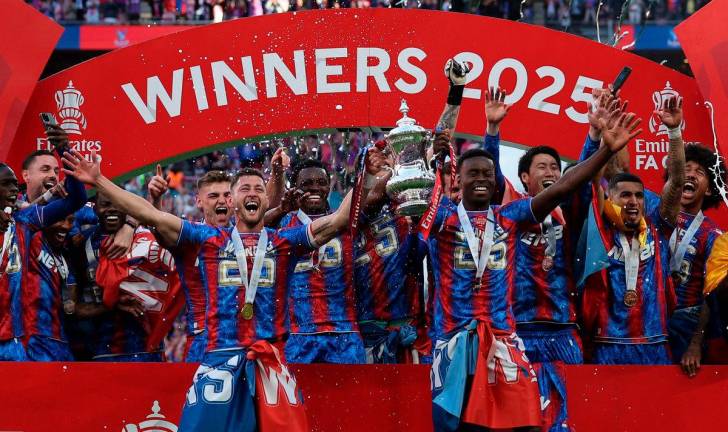 Crystal Palace beat Manchester City 1-0 in the FA Cup final at Wembley on Saturday to win the first major trophy in the club’s history - AFPpix