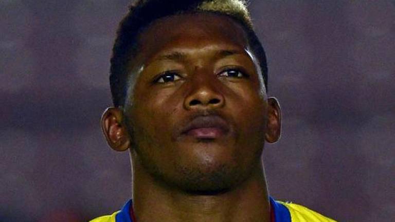 Ecuadorian national football team player Jonathan Gonzalez before a friendly match against Panama at the Rommel Fernandez stadium in Panama City, on June 3, 2015. - AFPPIX