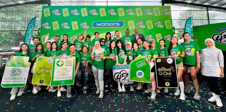 Watsons Malaysia launches Exclusive 45+ Members Club to promote healthy ageing