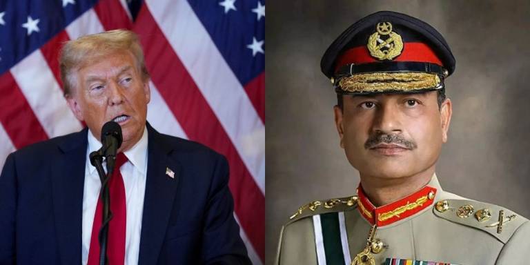 U.S. President Donald Trump (left) and Pakistan's army chief Field Marshal Asim Munir (right). - via REUTERS and The Economic Times