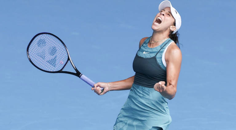 Madison Keys. - AFPpix