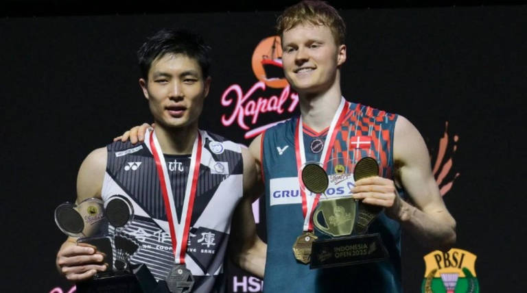 Anders Antonsen and An Se-young. - AFPpix