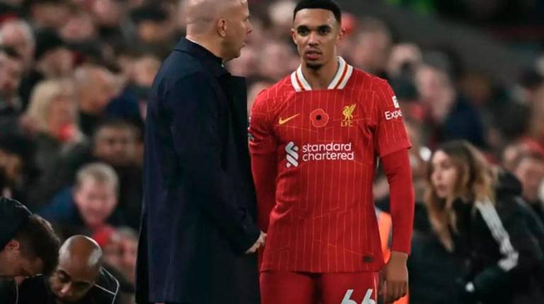 Liverpool defender Trent Alexander-Arnold is out of contract at the end of the season. - AFPpix