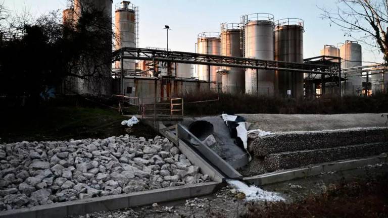 The now-shuttered Miteni factory is accused of knowingly contaminating the water of hundreds of thousands of people in northern Italy © Marco BERTORELLO / AFP