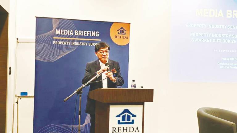 Ho speaking at the media briefing in conjunction with the release of the Rehda Property Industry Survey for the First Half of 2025 today.