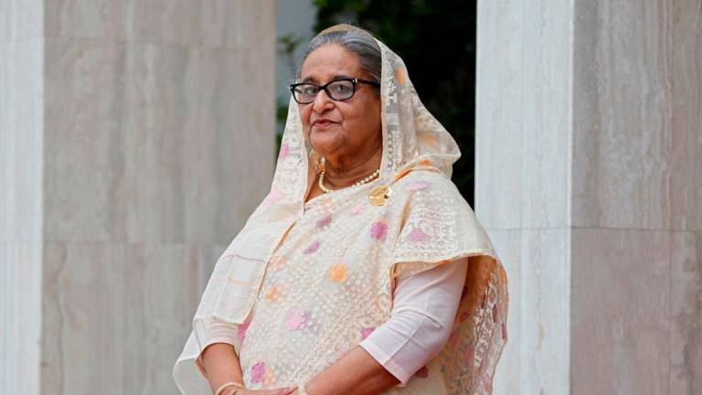 Ousted Bangladesh premier Sheikh Hasina - AFPpix