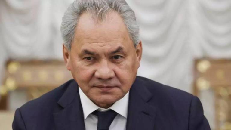 Russian Security Council Secretary Sergei Shoigu attends the Security Council meeting in Moscow, Russia, October 10, 2024. © Mikhail Metzel, AP