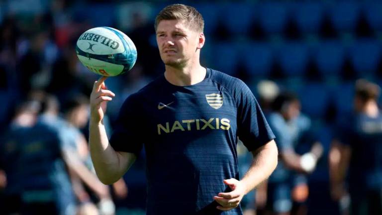 Fly-half Owen Farrell is rejoining Saracens for the 2025/26 season © ROMAIN PERROCHEAU / AFP/File