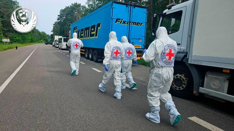 (Photo by Handout / COORDINATING HEADQUARTERS FOR THE TREATMENT OF PRISONERS OF WAR / AFP)