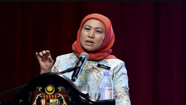 Women, Family and Community Development Minister Datuk Seri Nancy Shukri. - BERNAMA