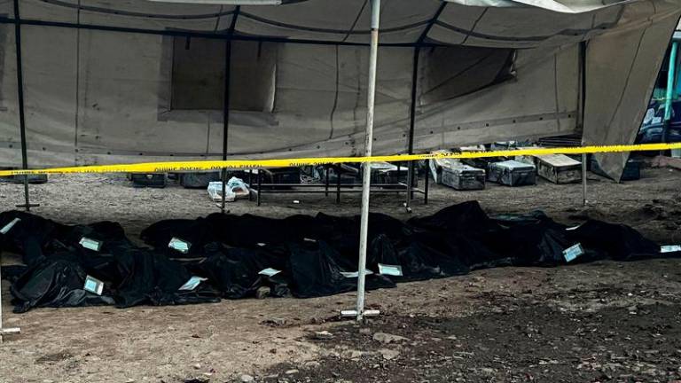 A general view of the body bags of pupils who died after a fatal fire at the Hillside Endarasha Academy, Kieni, Nyeri County, Kenya, September 7, 2024. - REUTERSPIX