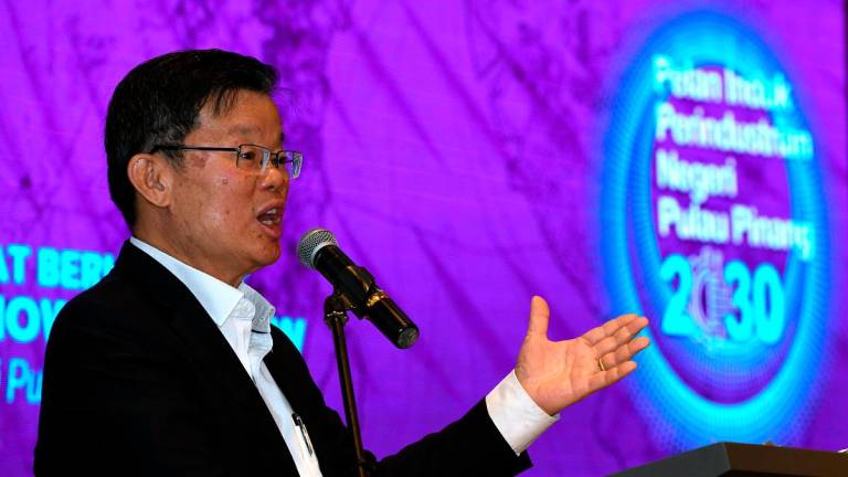 Penang chief minister, Chow Kon Yeow. - BERNAMApix