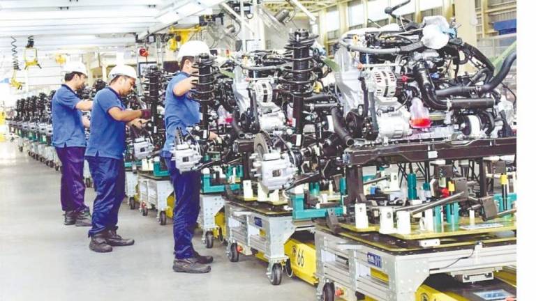 The Department of Statistics Malaysia says moderation of February’s IPI was primarily due to the slower output growth in the manufacturing sector. – Bernamapic