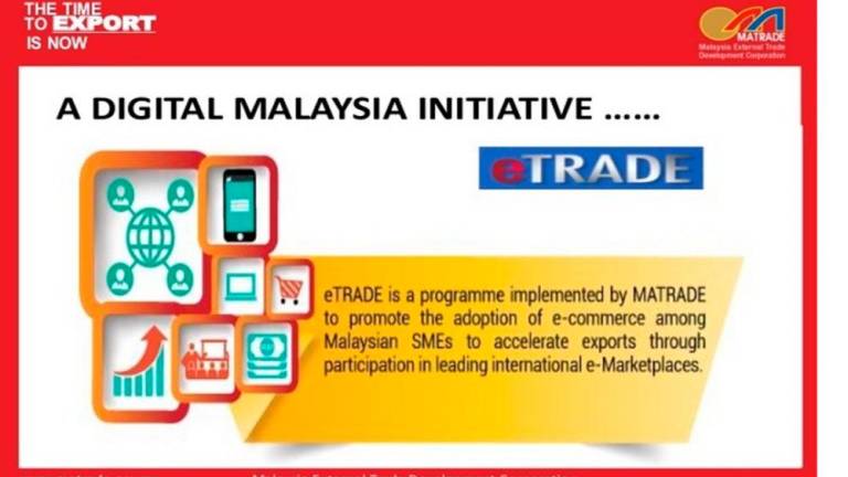 The eTRADE Programme 2.0 is an enhancement of the eTRADE Programme established under the 11th Malaysia Plan.