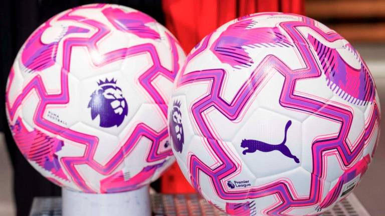 Official match ball for the 2025/26 Premier League season, Puma Orbita Ultimate PL.
