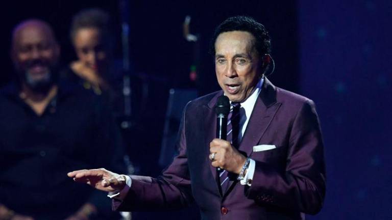 Filepix: US singer/songwriter Smokey Robinson performs on stage during the 2023 MusiCares Persons of the Year gala honoring Berry Gordy and Smokey Robinson at the LA Convention Center in Los Angeles, February 3, 2023. AFPpix