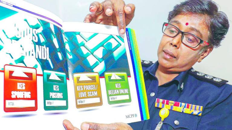 Peter said many scams today are carried out using mobile apps that allow syndicates to ‘hide in plain sight’. – ADIB RAWI YAHYA/THESUN