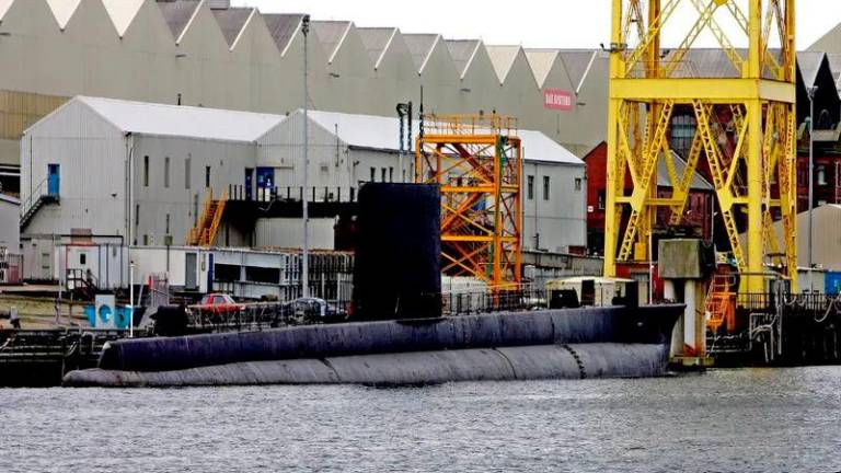 The Royal Navy’s submarines are built at the Barrow-in-Furness shipyard in Cumbria - AFPpix