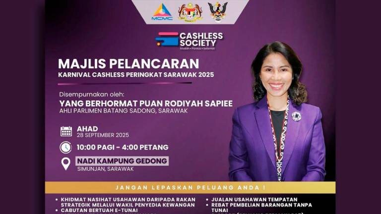 Credit: Sarawak Cashless Society / Facebook via BERNAMA