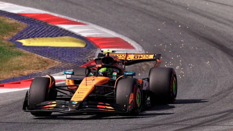 - McLaren’s Lando Norris during qualifying REUTERS/Gintare Karpaviciute