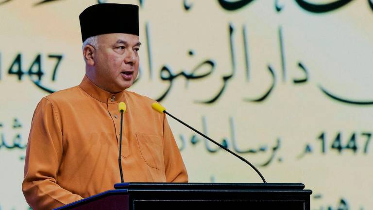 Sultan of Perak Sultan Nazrin Shah. Bernamapix