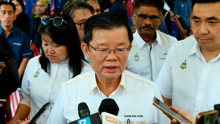 Chief Minister Chow Kon Yeow - Bernamapix