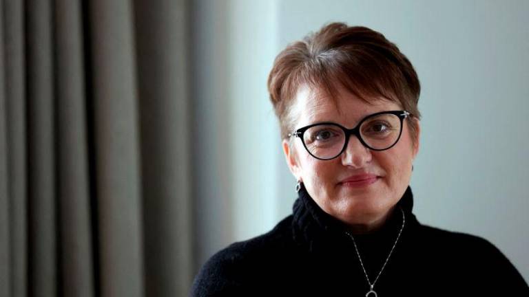 Wendy Newman, an American citizen who is considering settling in Britain after Donald Trump’s re-election, poses for a photograph at her home in London, Britain, March 25, 2025. REUTERSpix