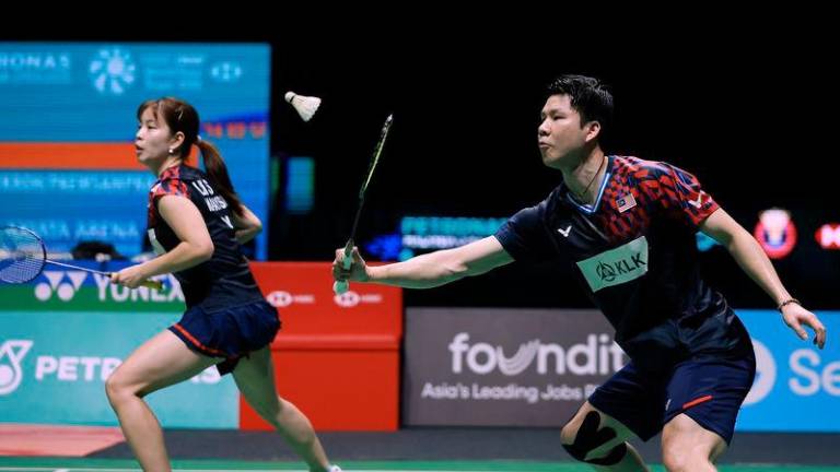 National pair Goh Soon Huat and Shevon Lai Jemie - Photo by BERNAMA