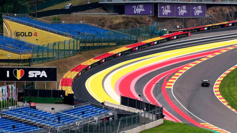 A general view of the circuit ahead of the Belgian Grand Prix - REUTERSpix
