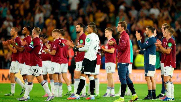 West Ham United’s Mads Hermansen and teammates look dejected after the match Action Images via Reuterspix