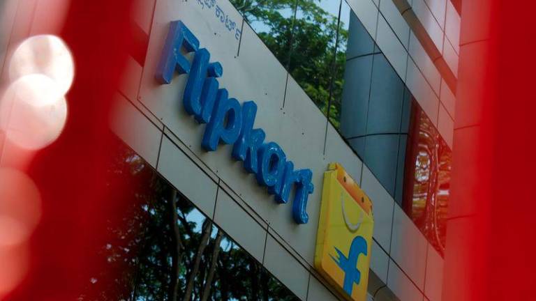 The logo of India's e-commerce firm Flipkart is seen on the company's office in Bengaluru, India April 12, 2018. - REUTERSPIX