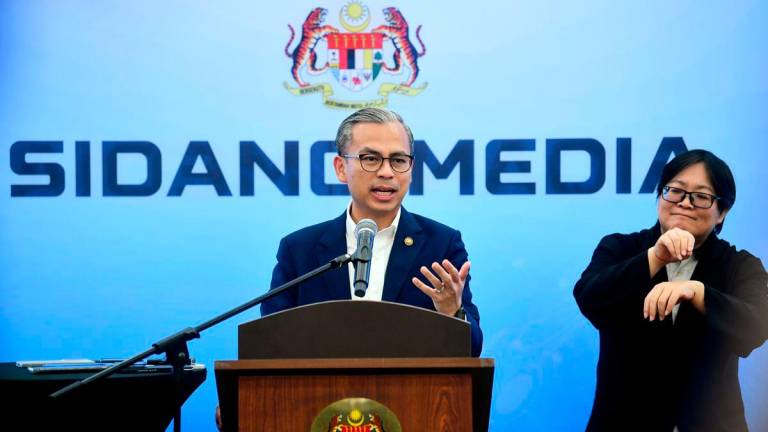 Communications Minister Fahmi Fadzil. Bernamapix