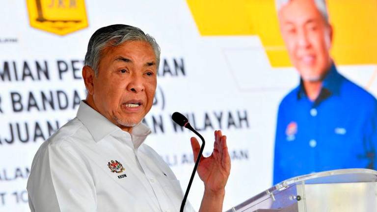 Deputy Prime Minister Datuk Seri Dr Ahmad Zahid Hamidi - BERNAMApix