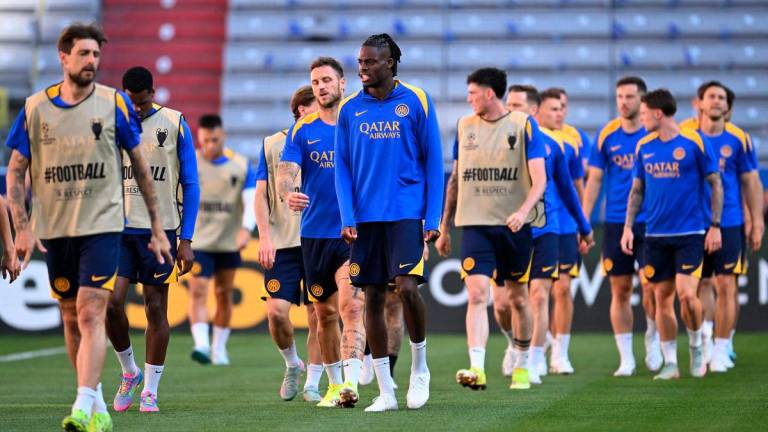 Inter Milan’s Yann Bisseck during training REUTERSpix
