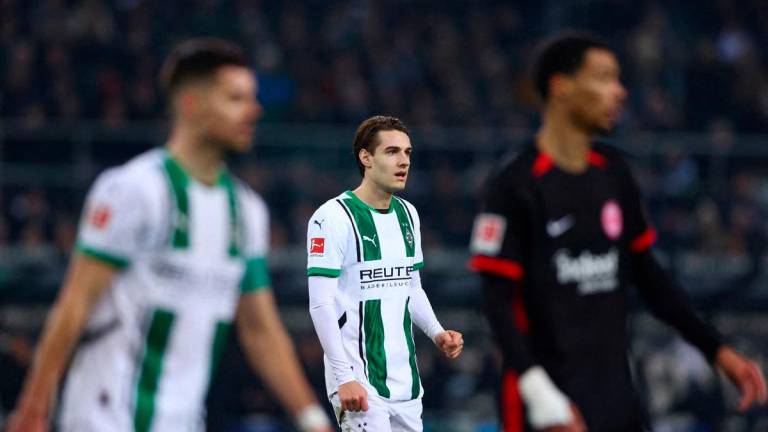 Borussia Moenchengladbach’s Florian Neuhaus reacts during the match-REUTERS