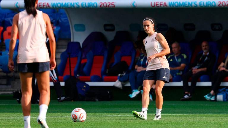 Spain’s Aitana Bonmati during training - REUTERS