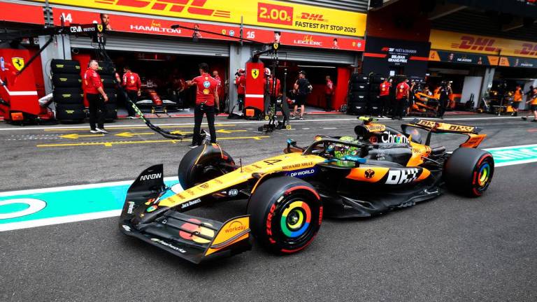 McLaren’s Lando Norris in action during qualifying - REUTERS