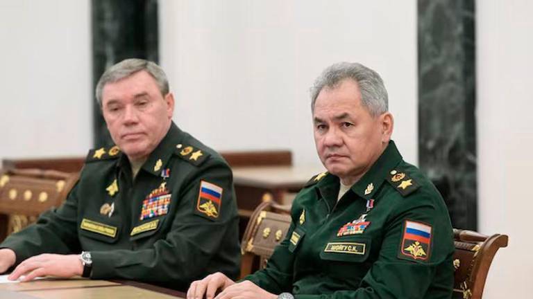 Russian Defence Minister Sergei Shoigu and Chief of the General Staff of Russian Armed Forces Valery Gerasimov - REUTERSpix