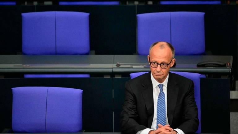German Chancellor Friedrich Merz. (Photo by Tobias SCHWARZ / AFP)