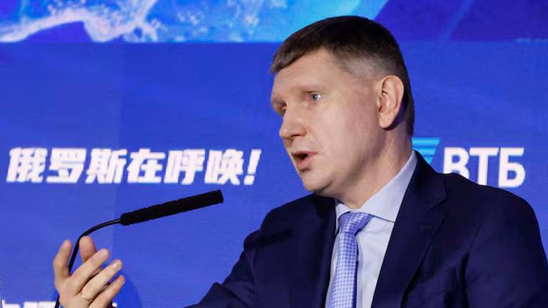 Minister of Economic Development of the Russian Federation Maxim Reshetnikov attends a plenary session of the VTB Investment Forum ‘Russia Calling’ in Moscow, Russia December 4, 2024. Yuri Kochetkov/Pool via REUTERS/File Photo