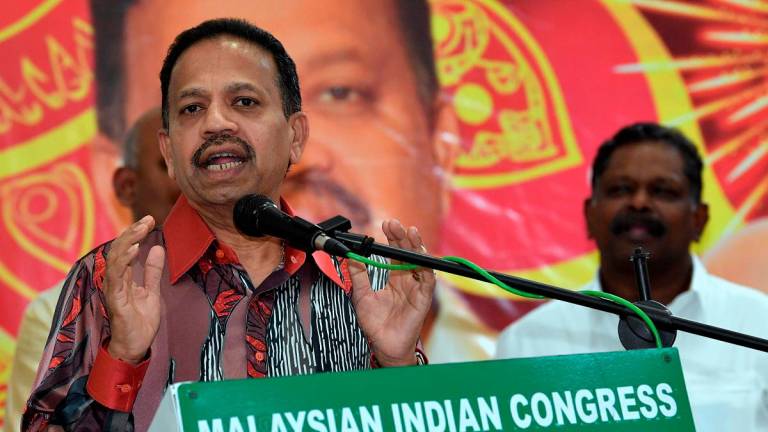 Presiden MIC Tan Sri Dr SA Vigneswaran. - fotoBERNAMA