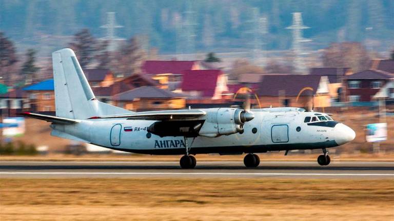 An An-24 aircraft of Angara Airlines takes off from the airport of Irkutsk, Russia, in this picture taken in April 2014. - REUTERSPIX