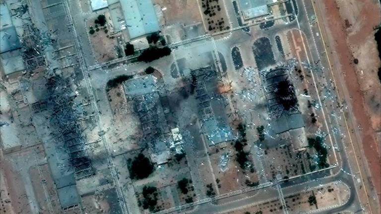 This handout satellite picture provided by Maxar Technologies and taken on June 22, 2025, shows damage after US strikes on the Isfahan nuclear enrichment facility in central Iran. - AFP PHOTO/ SATELLITE IMAGE ©2025 MAXAR TECHNOLOGIES