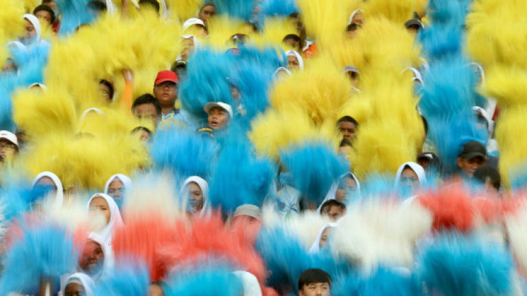 Cartoon contingent for National Day parade