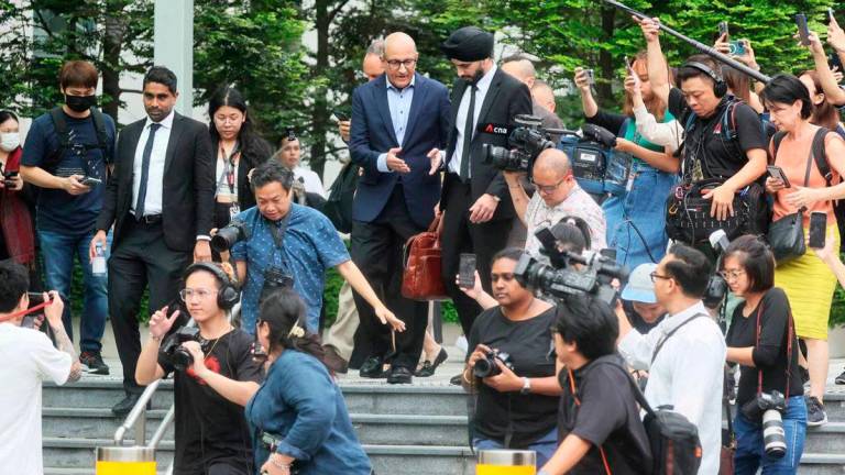 S. Iswaran, Singapore’s former transport minister, leaves the State Courts in Singapore, January 18, 2024. Kelvin Chng/THE STRAITS TIMES/Handout via REUTERS