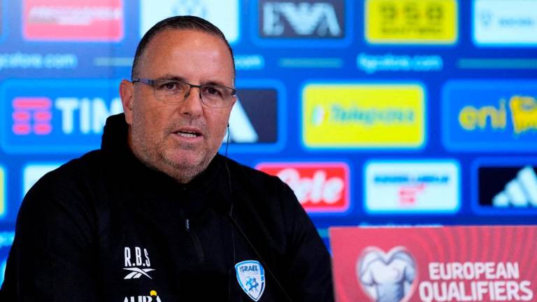 Israel coach Ran Ben Shimon. Reuterspix