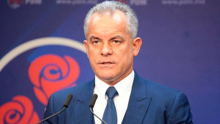 Democratic Party leader Vladimir Plahotniuc speaks during a news conference in Chisinau, Moldova - Reuterspix